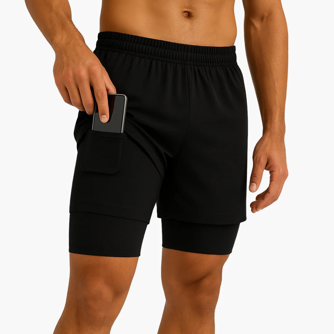 Short 2 en 1 Flytex avec Compression Intégrée - Performance Maximale